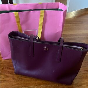 Kate Spade Deep Purple Tote Bag